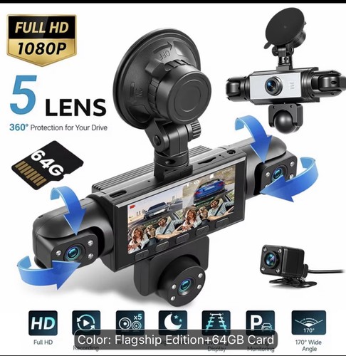 Dash cam 1080p obiettivi - 5,